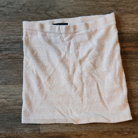 Monrow Off-White Knit mini Shirt Cotton Poly Blend  Size XS - Picture 1 of 6